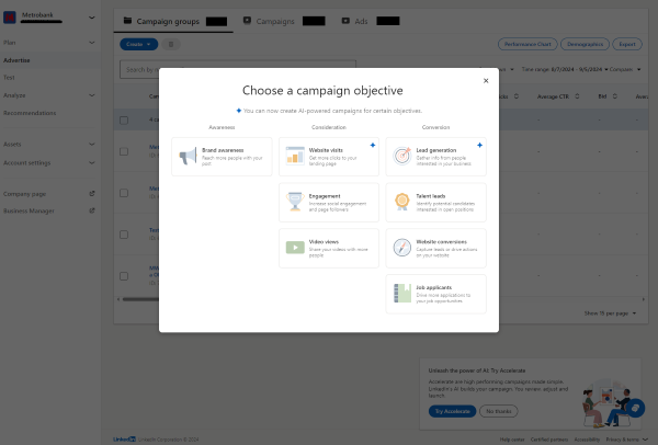 LinkedIn Advertising Dashboard  Example.png